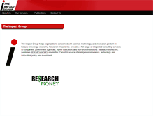 Tablet Screenshot of impactg.com